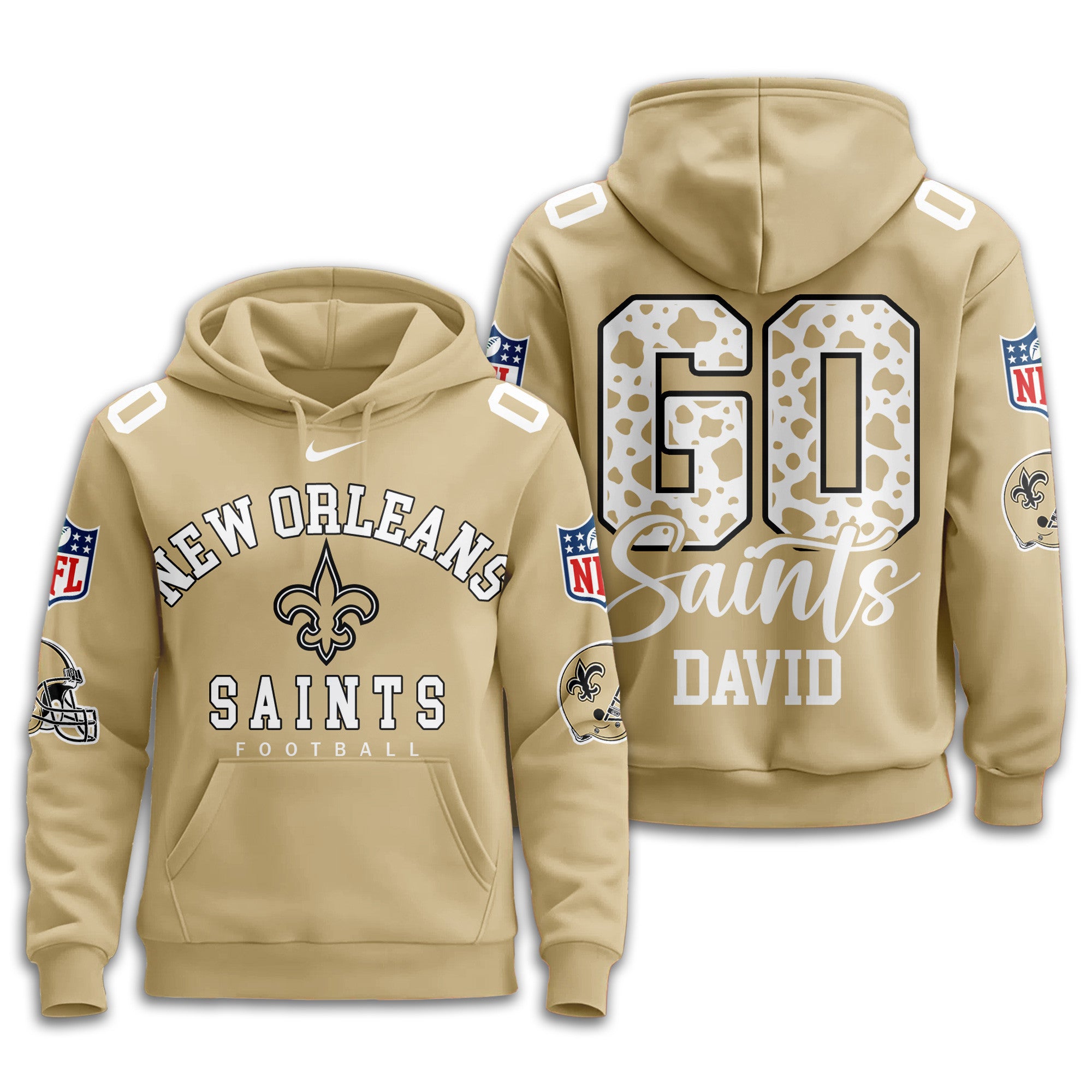 No.saints | Premium  Custom Game Day Hoodie Nf1