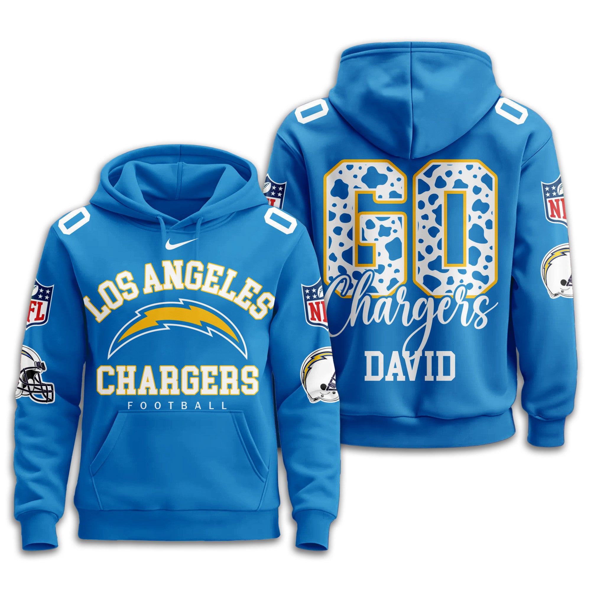 La.chargers | Premium  Custom Game Day Hoodie Nf1