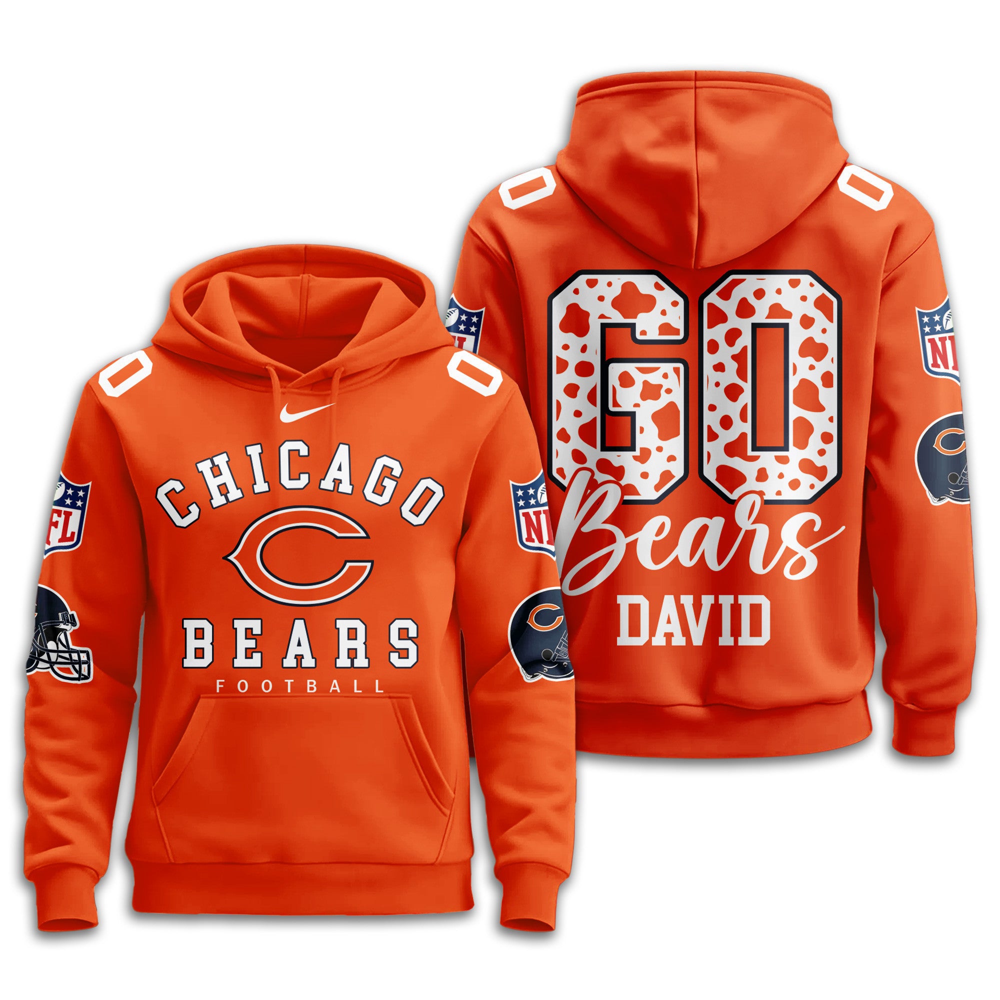 C.bears | Premium  Custom Game Day Hoodie Nf1