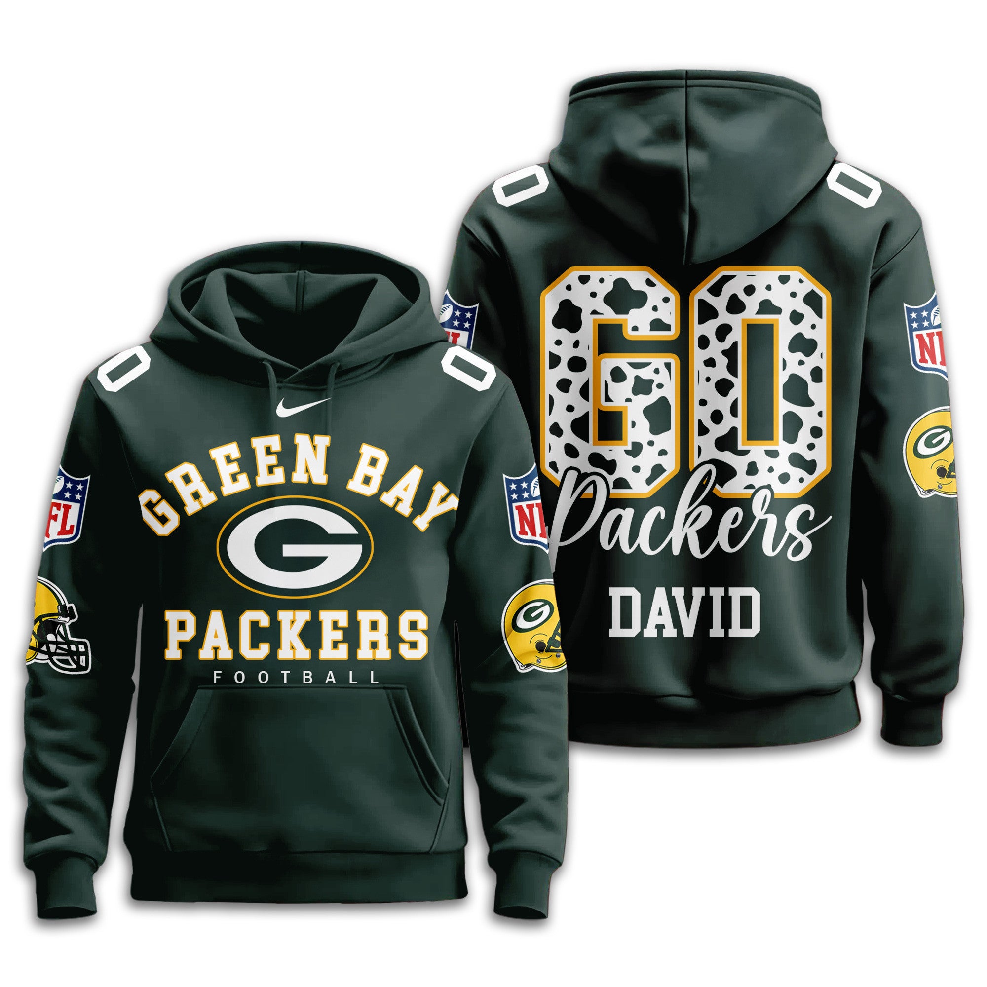 Gb.packers | Premium  Custom Game Day Hoodie Nf1