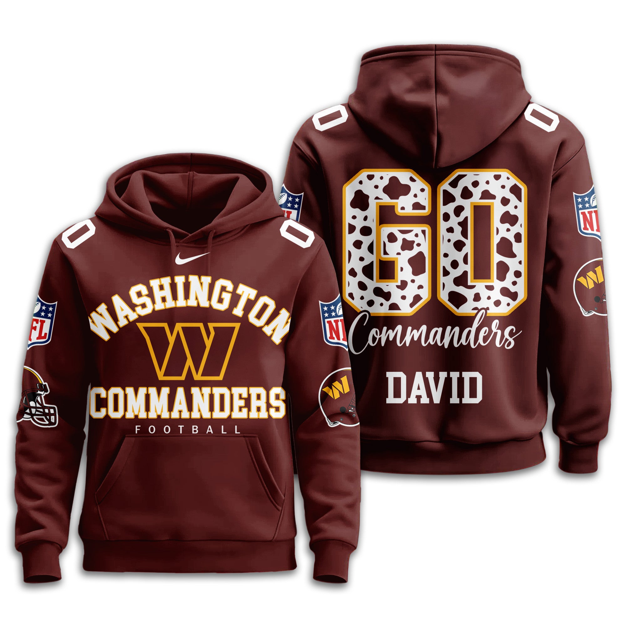 W.commanders | Premium  Custom Game Day Hoodie Nf1