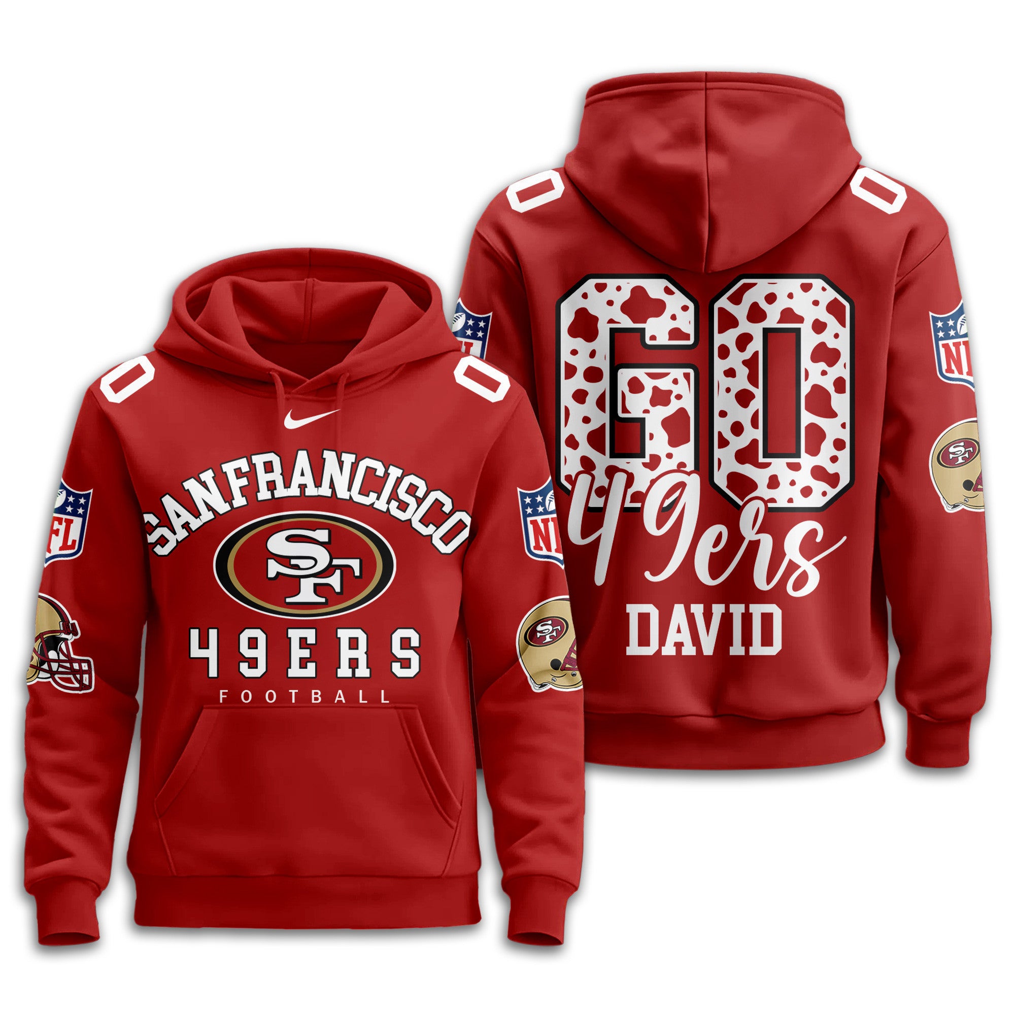 Sf.49ers | Premium  Custom Game Day Hoodie Nf1