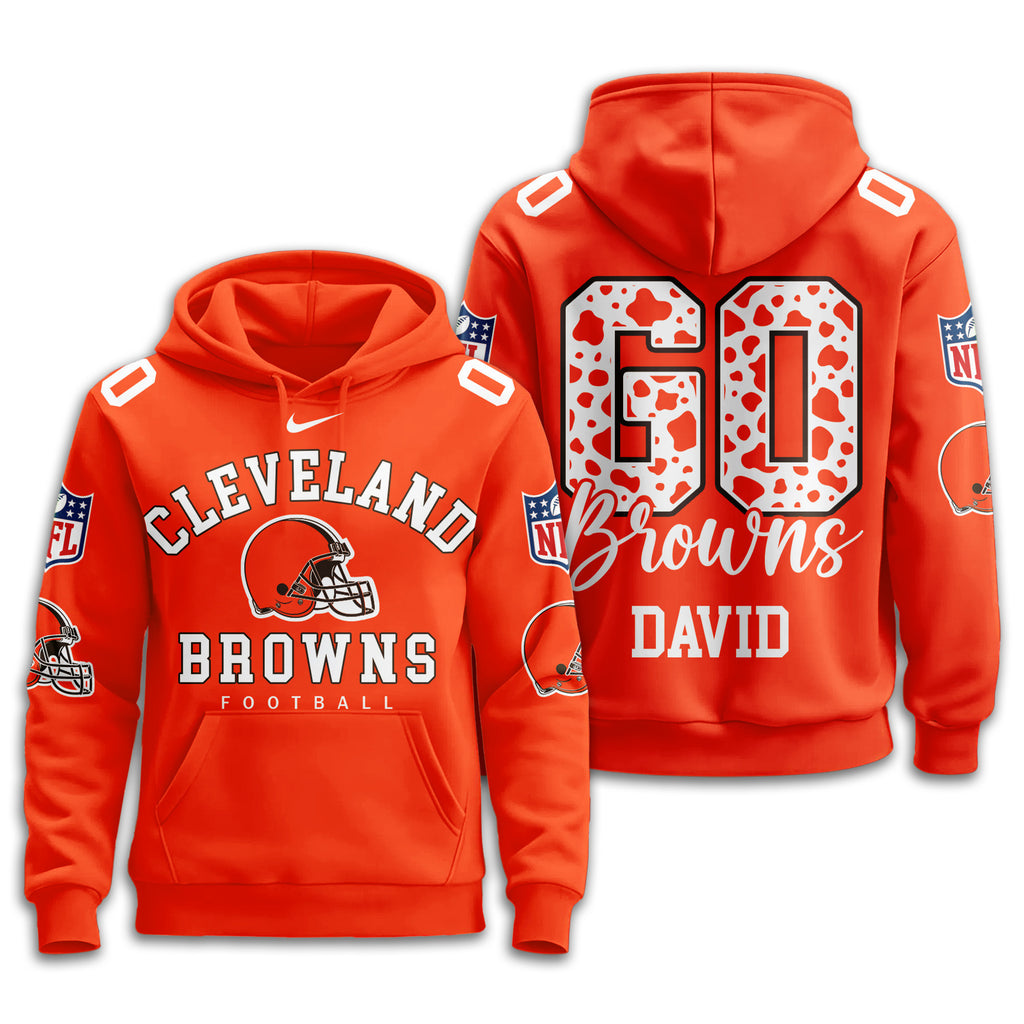 C.browns | Premium  Custom Game Day Hoodie Nf1
