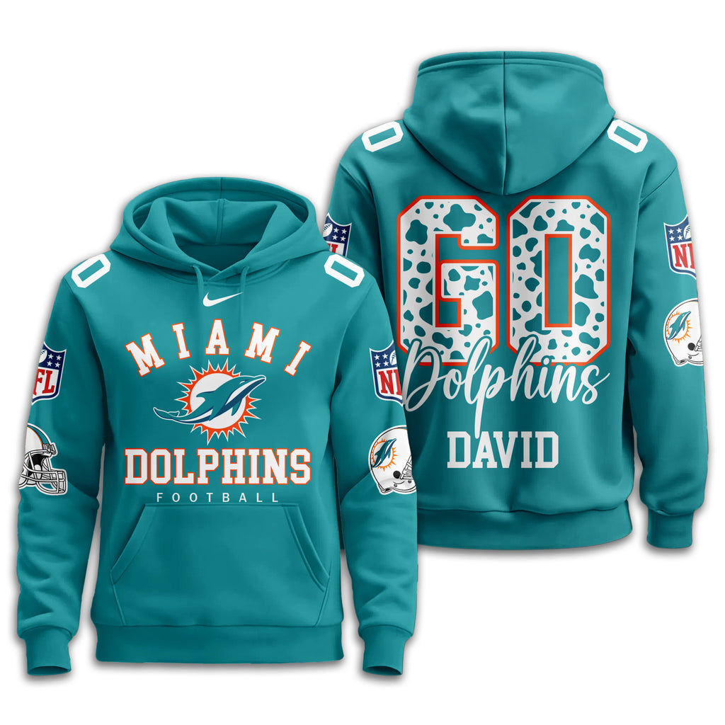 M.dolphins | Premium  Custom Game Day Hoodie Nf1