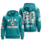 M.dolphins | Premium  Custom Game Day Hoodie Nf1