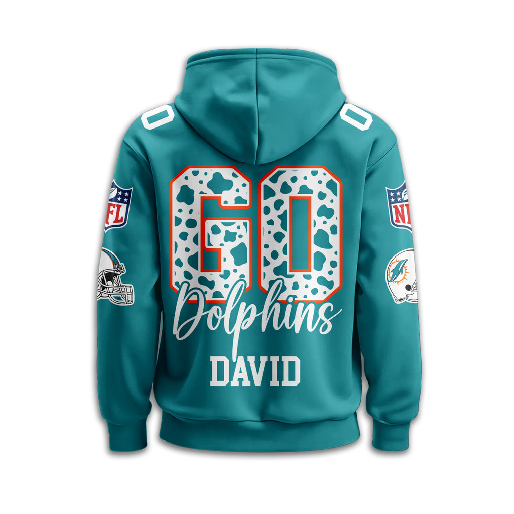 M.dolphins | Premium  Custom Game Day Hoodie Nf1