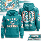 M.dolphins | Premium  Custom Game Day Hoodie Nf1