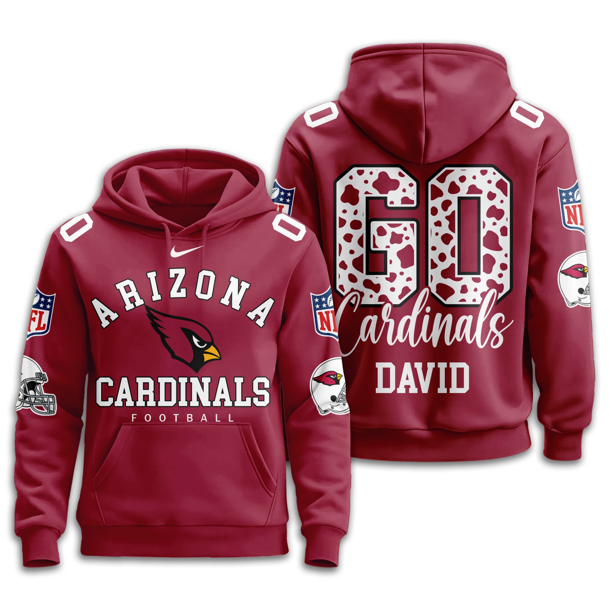 A.cardinals | Premium  Custom Game Day Hoodie Nf1