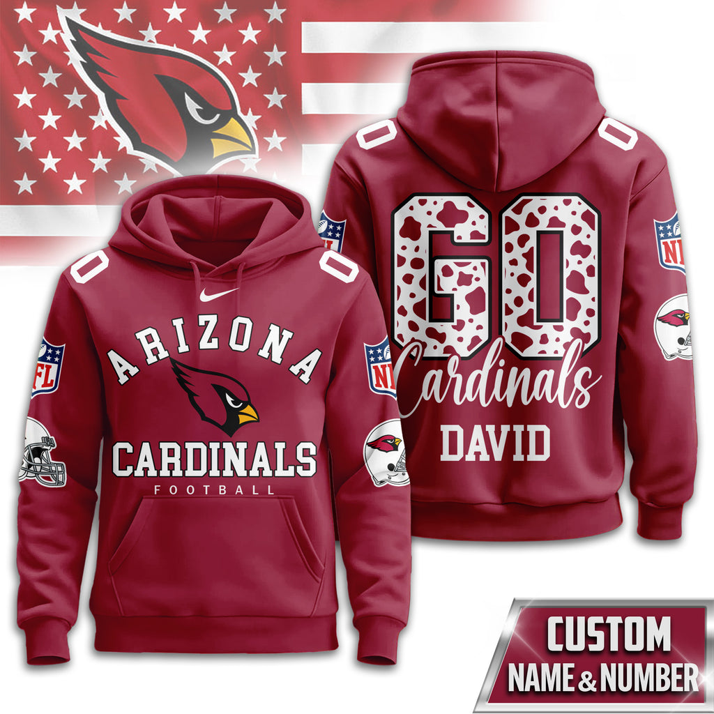 A.cardinals | Premium  Custom Game Day Hoodie Nf1