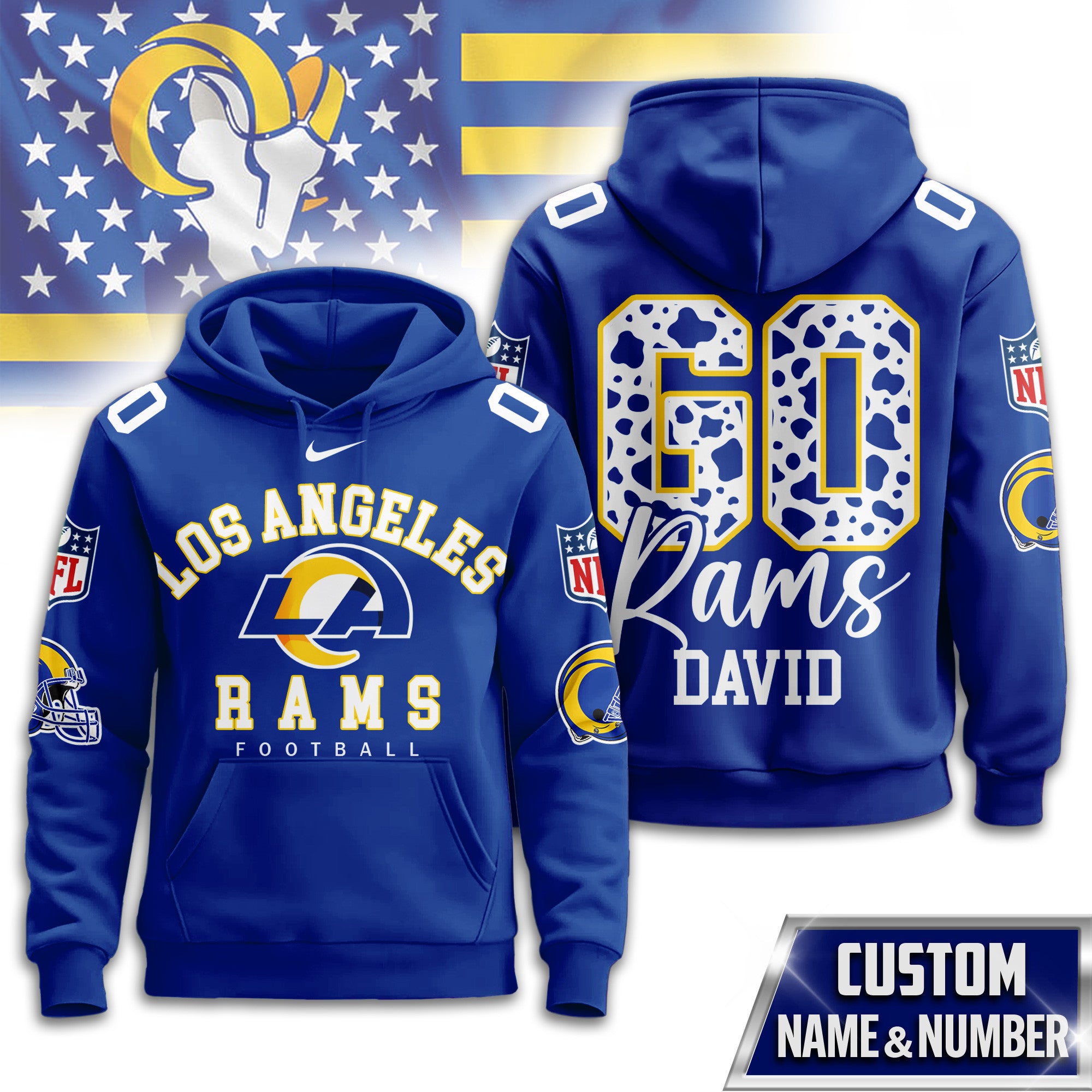 La.rams | Premium  Custom Game Day Hoodie Nf1