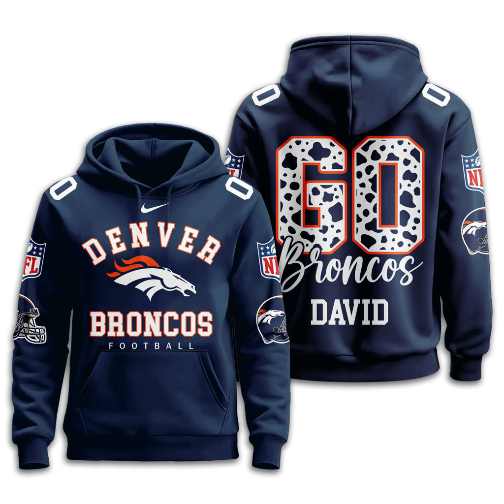 D.broncos | Premium  Custom Game Day Hoodie Nf1