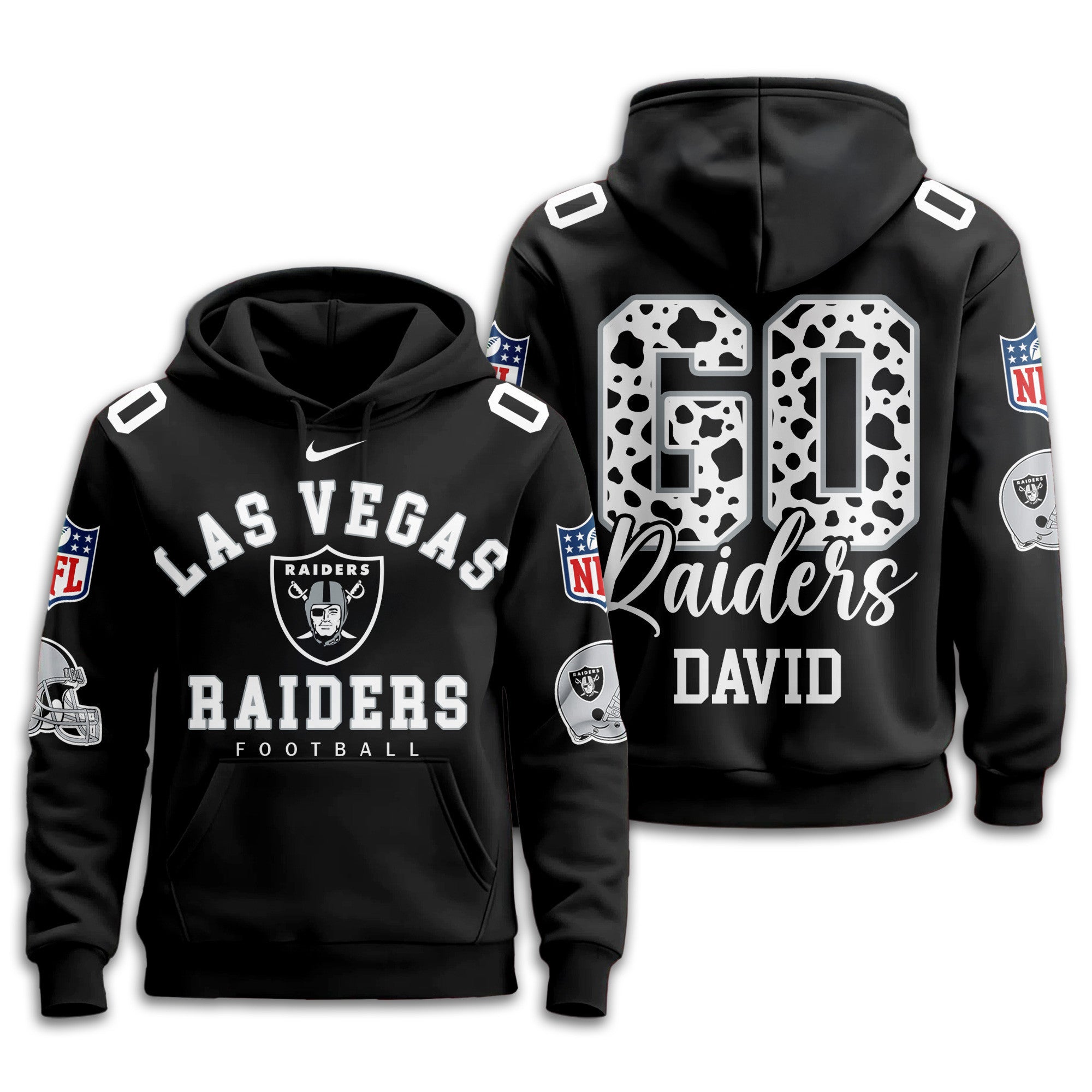 Lv.raiders | Premium  Custom Game Day Hoodie Nf1