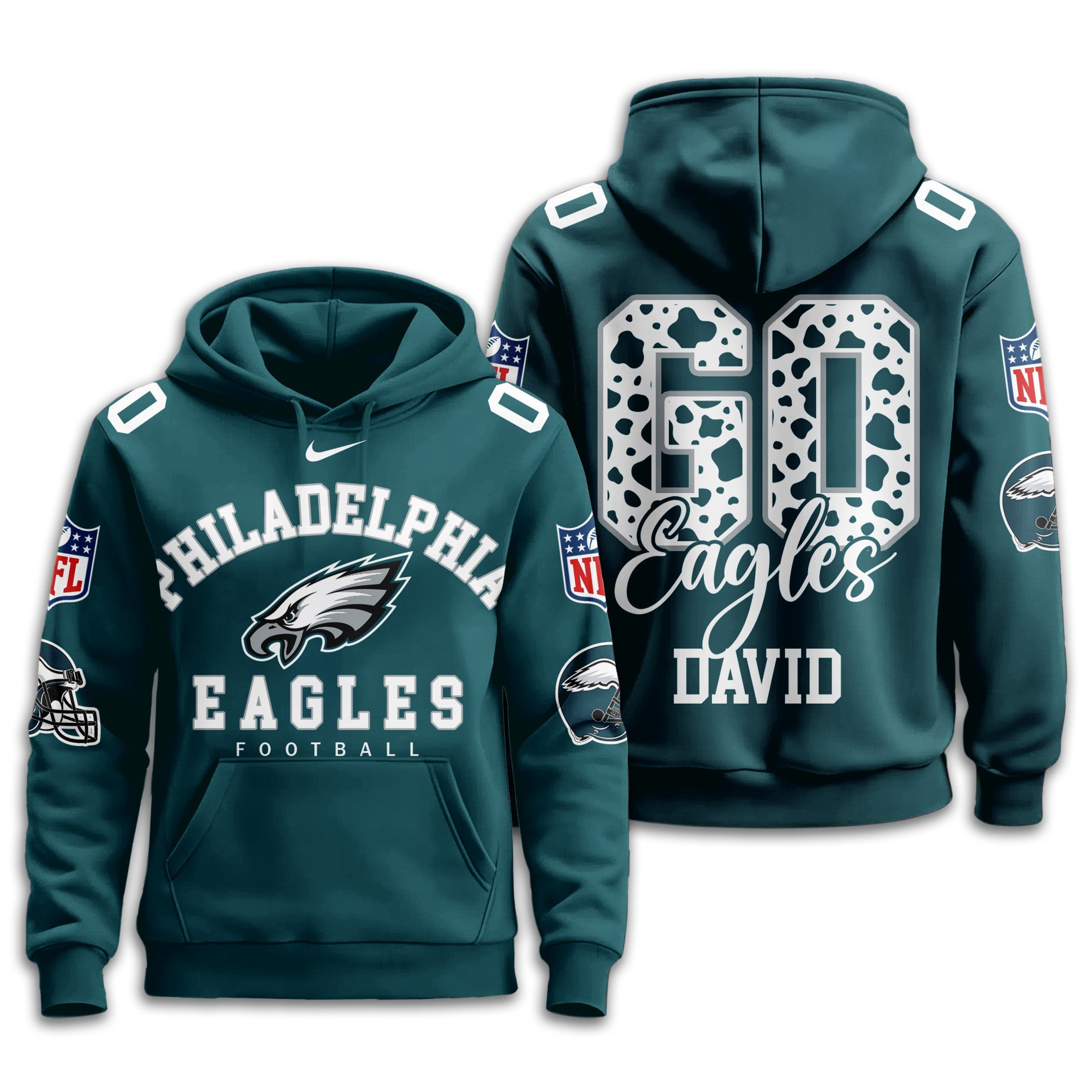 P.eagles | Premium  Custom Game Day Hoodie Nf1