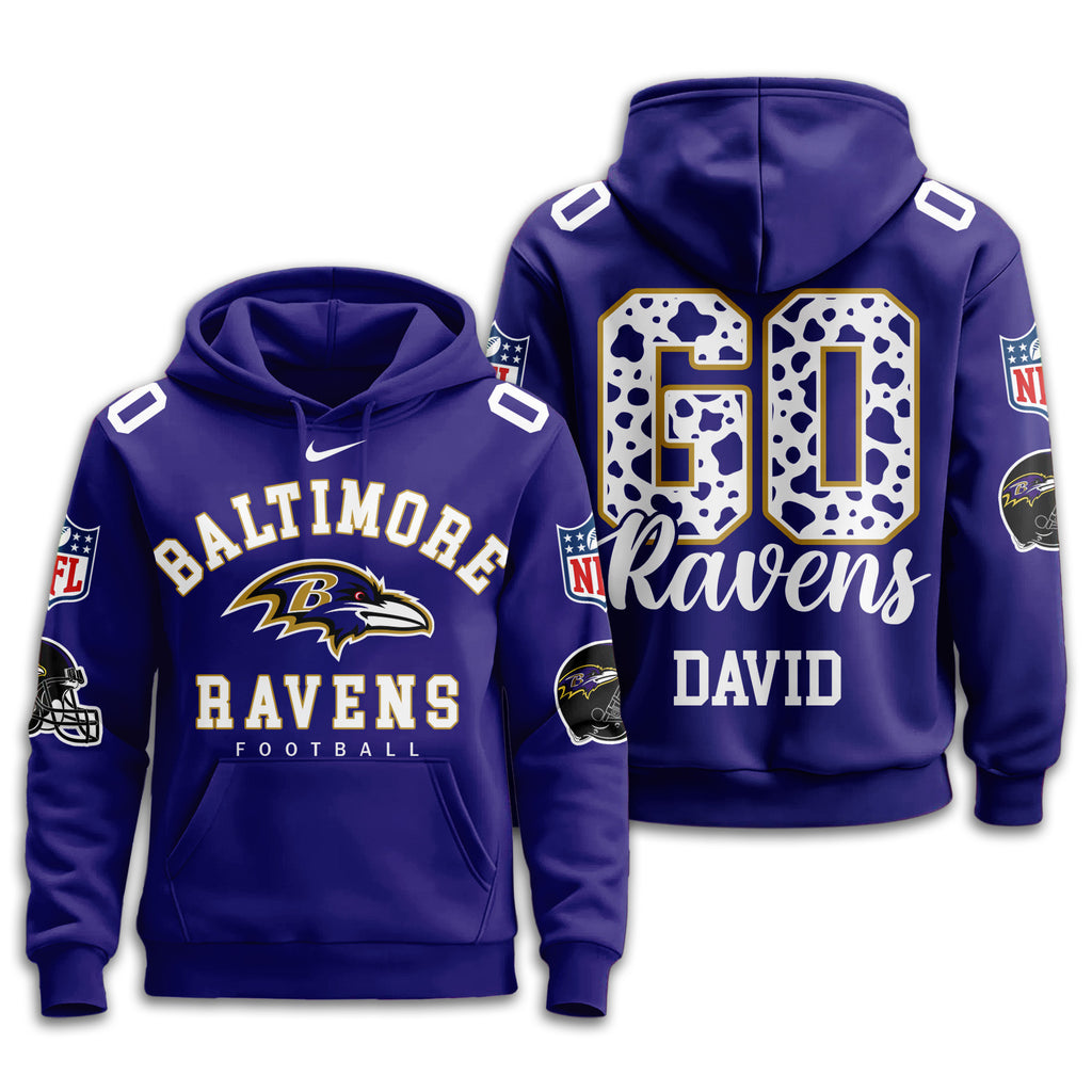 B.ravens | Premium  Custom Game Day Hoodie Nf1