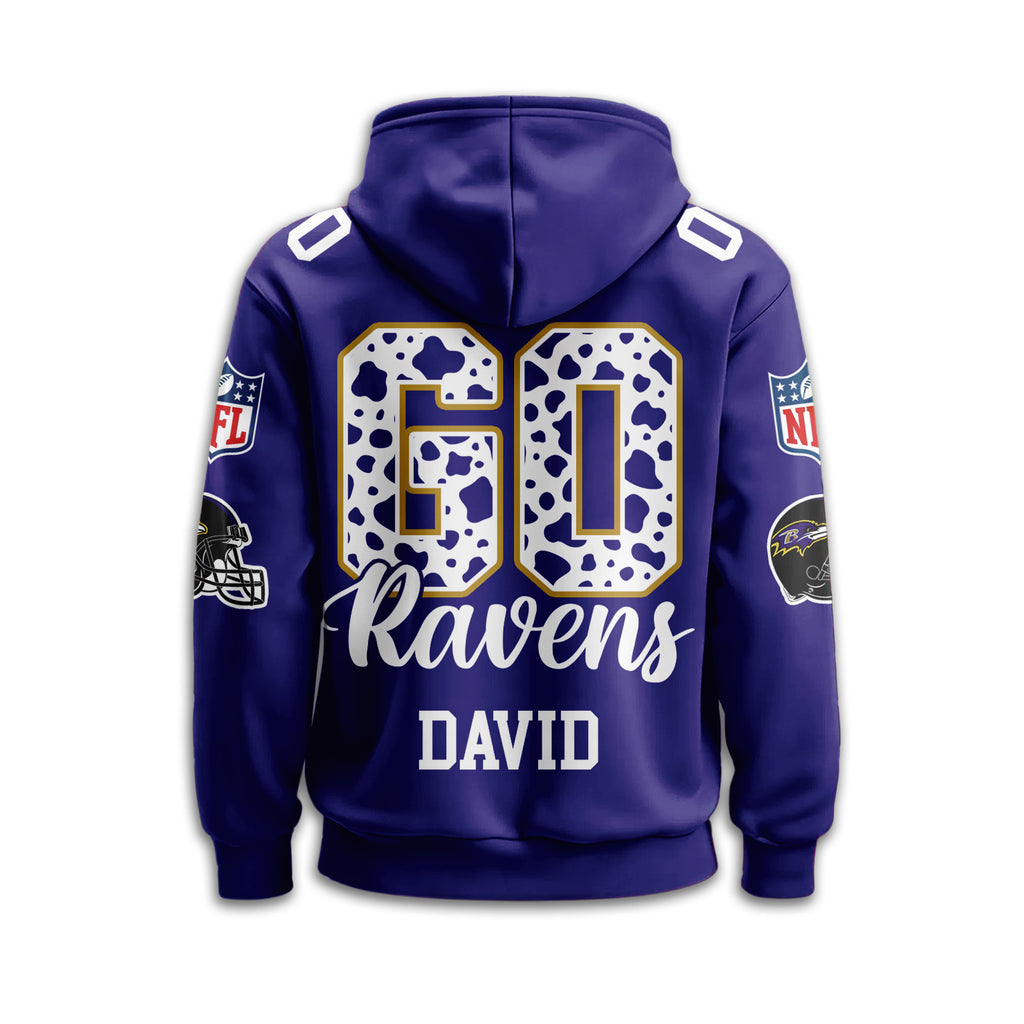 B.ravens | Premium  Custom Game Day Hoodie Nf1