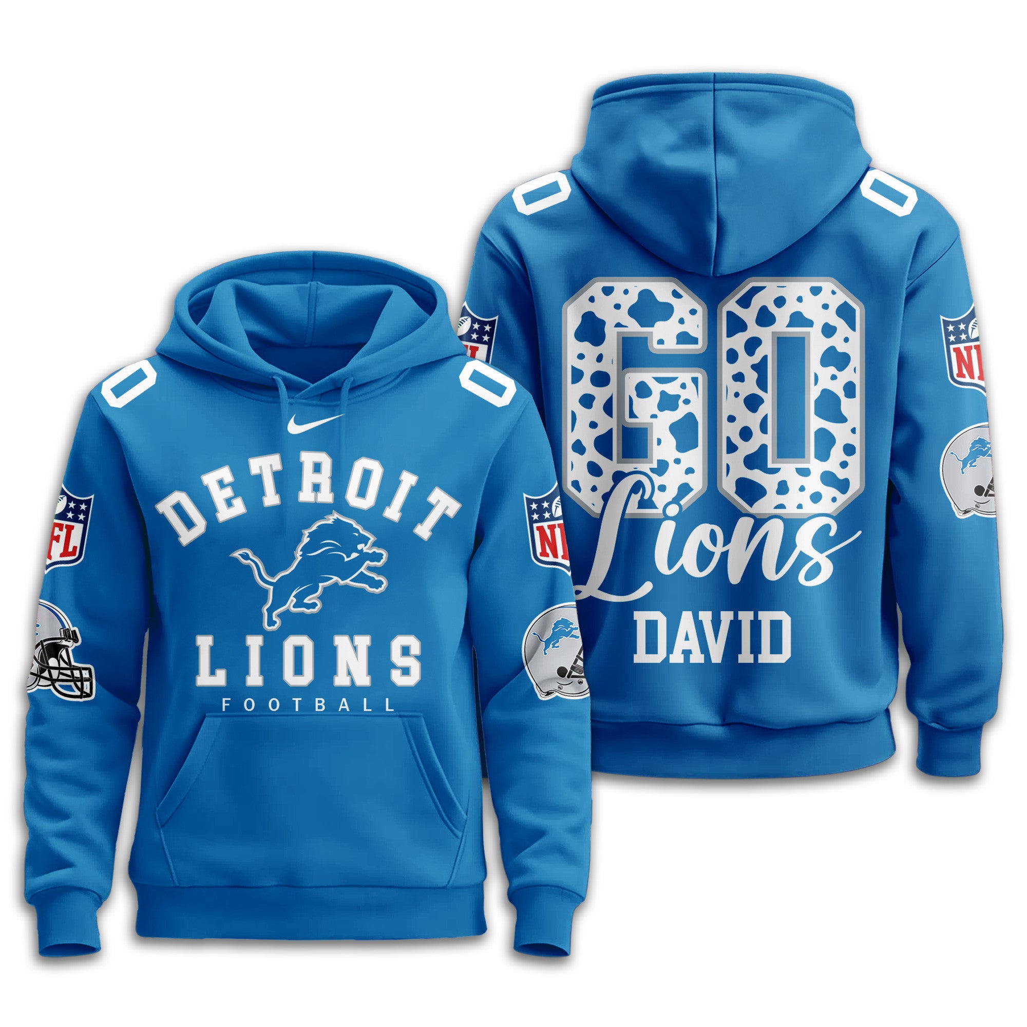 D.lions | Premium  Custom Game Day Hoodie Nf1