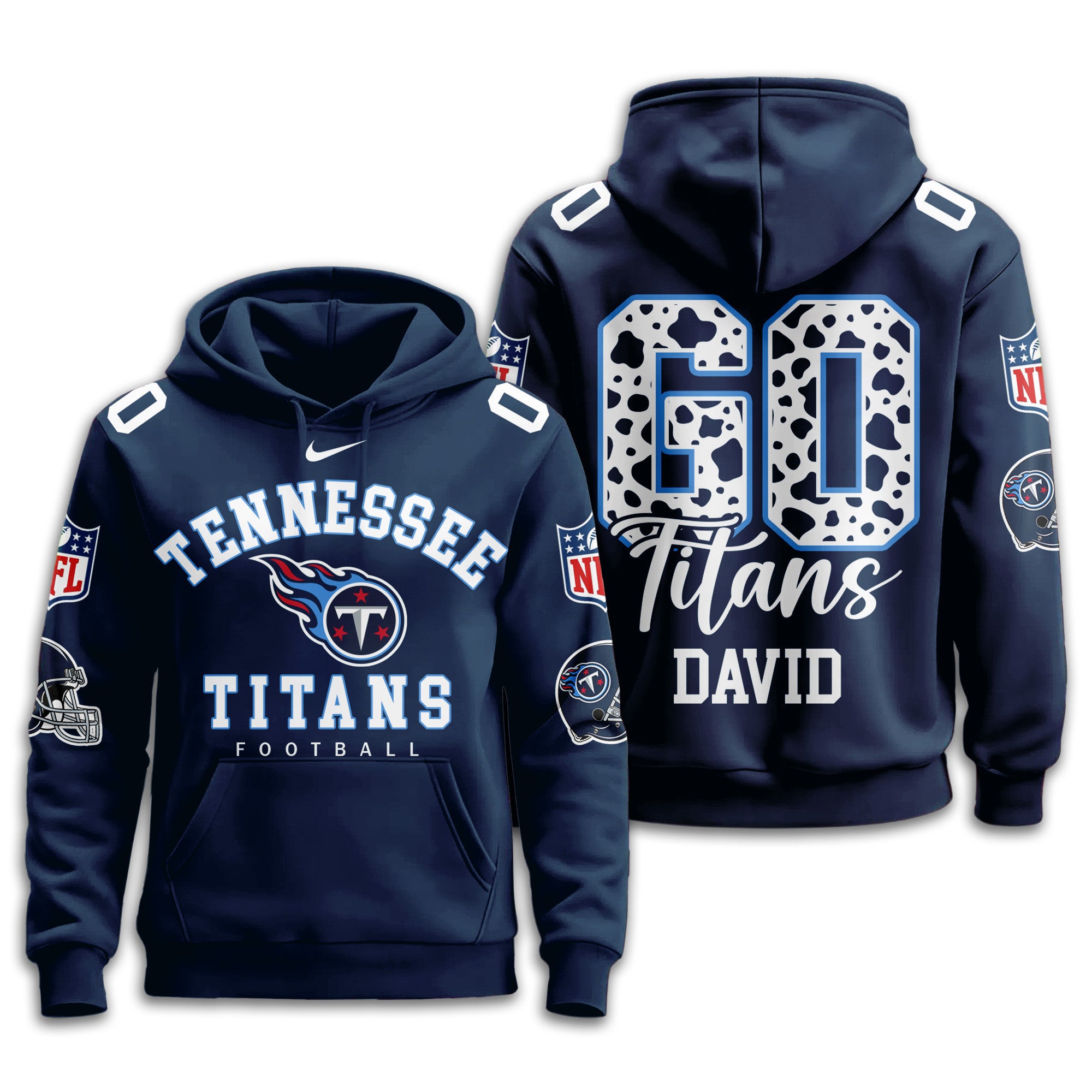 T.titans | Premium  Custom Game Day Hoodie Nf1