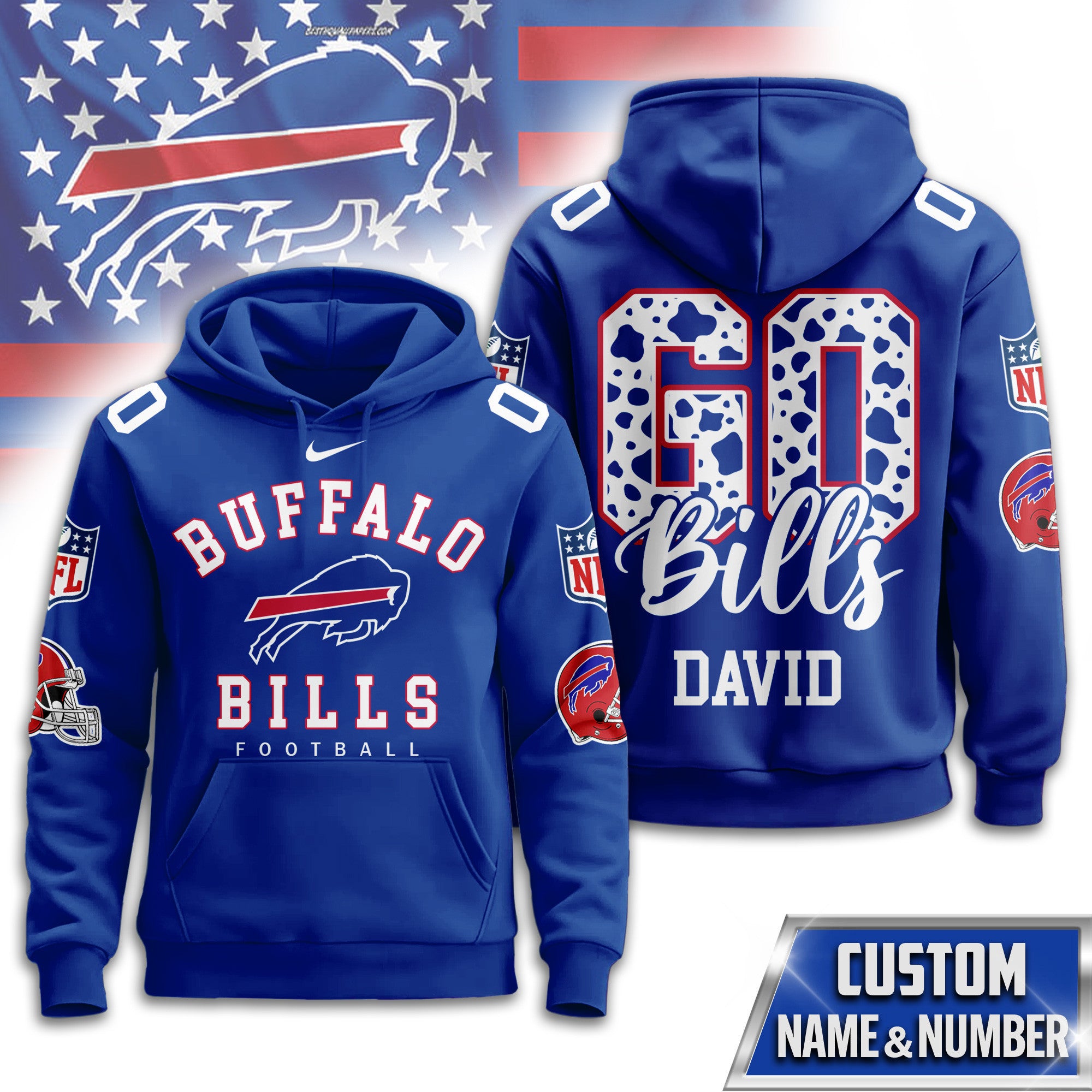 B.bills | Premium  Custom Game Day Hoodie Nf1