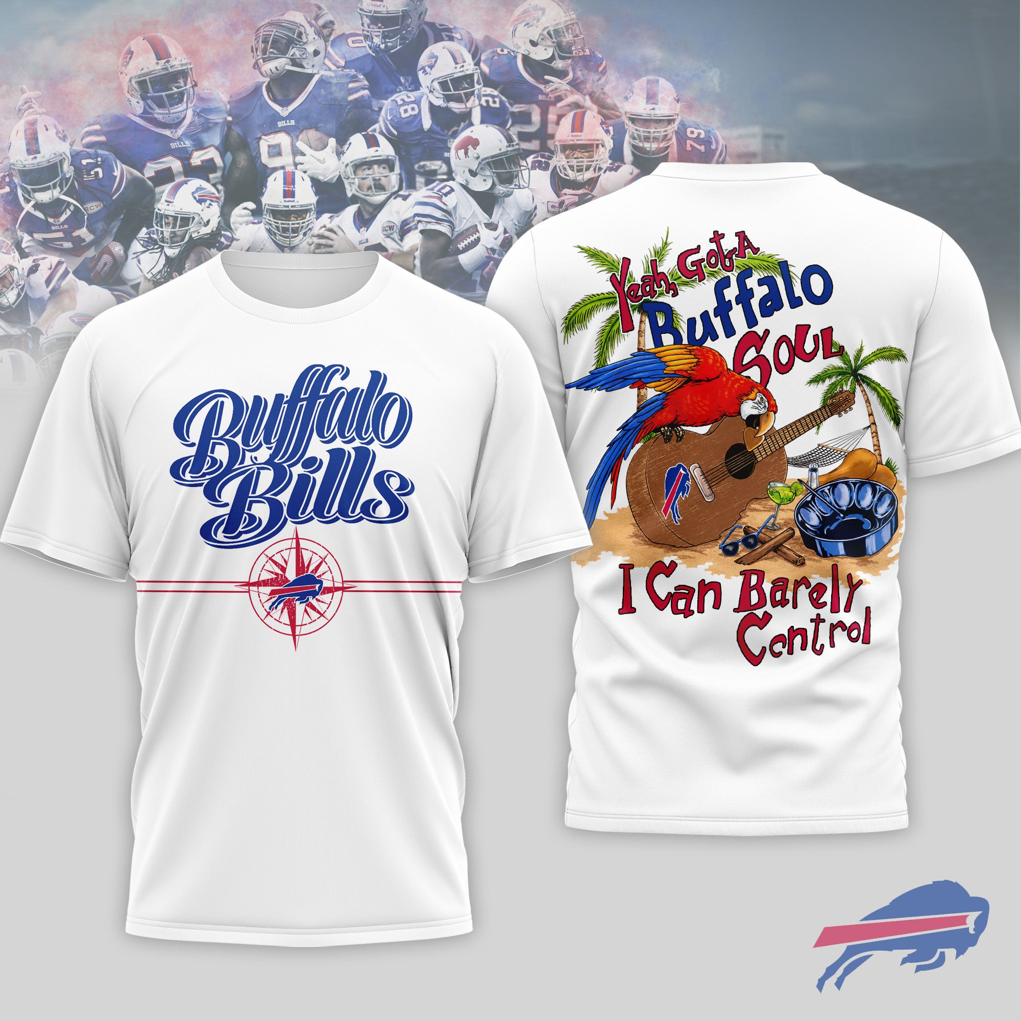 B.bills | Premium  Jimmy Buffett Summer 3d Shirt Nf1