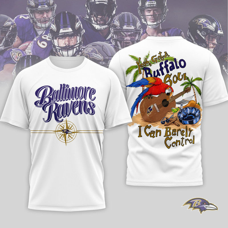 B.ravens | Premium  Jimmy Buffett Summer 3d Shirt Nf1