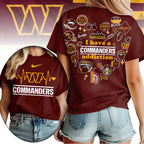 W.commanders | Premium .n.f.l. Heartbeat Fan Spirit 3d Shirt