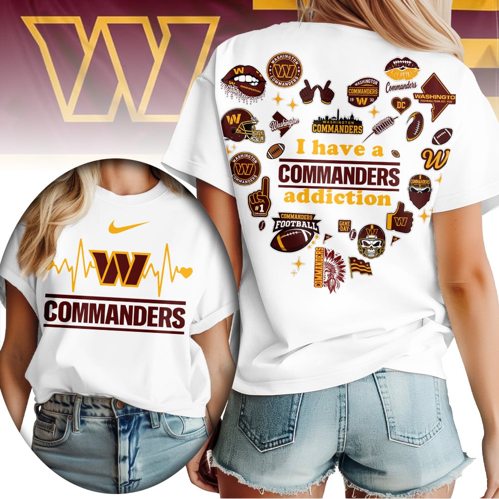 W.commanders | Premium .n.f.l. Heartbeat Fan Spirit 3d Shirt
