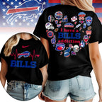 B.bills | Premium .n.f.l. Heartbeat Fan Spirit 3d Shirt