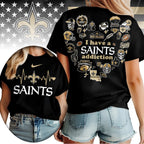 No. Saints | Premium .n.f.l. Heartbeat Fan Spirit 3d Shirt