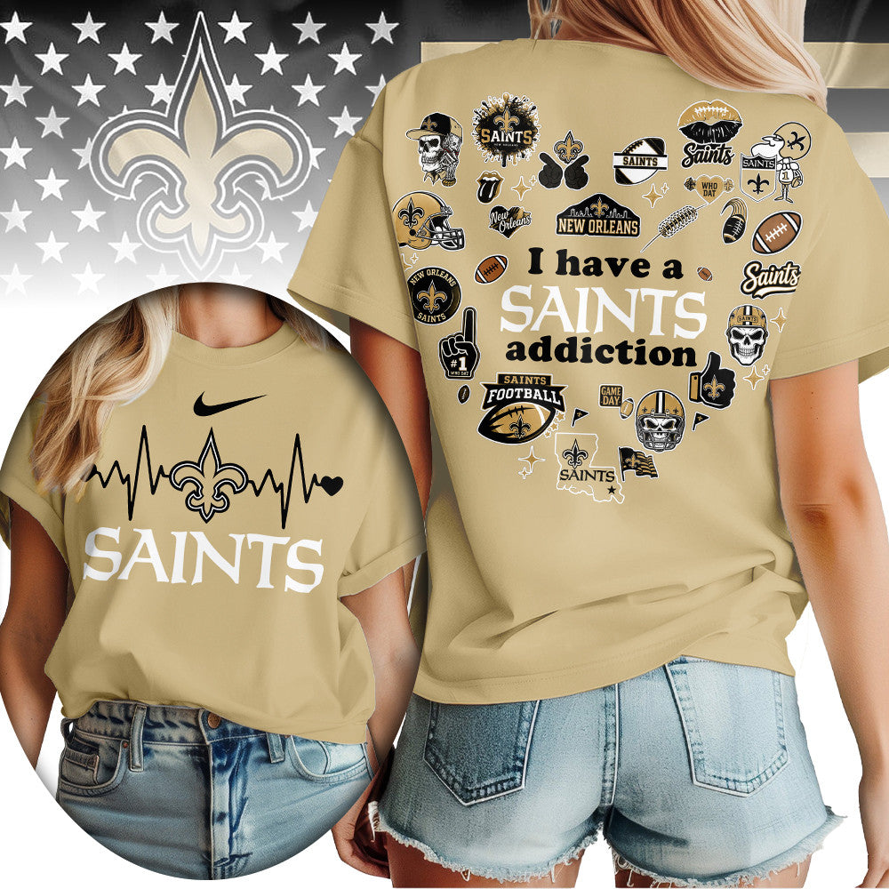 No. Saints | Premium .n.f.l. Heartbeat Fan Spirit 3d Shirt
