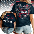 H.texans | Premium .n.f.l. Heartbeat Fan Spirit 3d Shirt