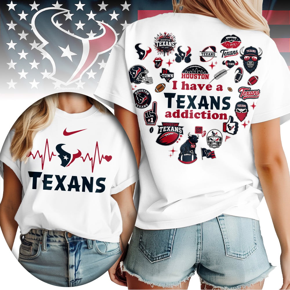 H.texans | Premium .n.f.l. Heartbeat Fan Spirit 3d Shirt
