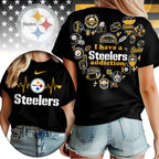 P.steelers | Premium .n.f.l. Heartbeat Fan Spirit 3d Shirt