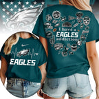 P.eagles | Premium .n.f.l. Heartbeat Fan Spirit 3d Shirt
