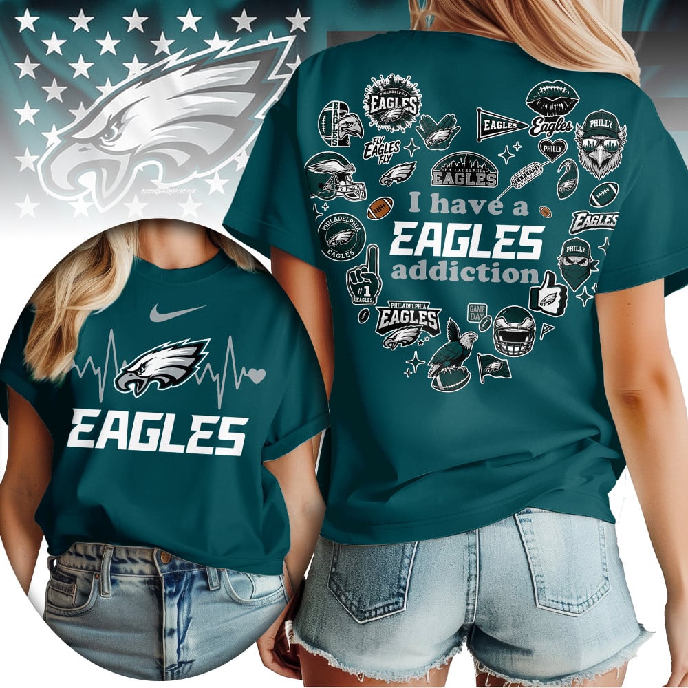 P.eagles | Premium .n.f.l. Heartbeat Fan Spirit 3d Shirt