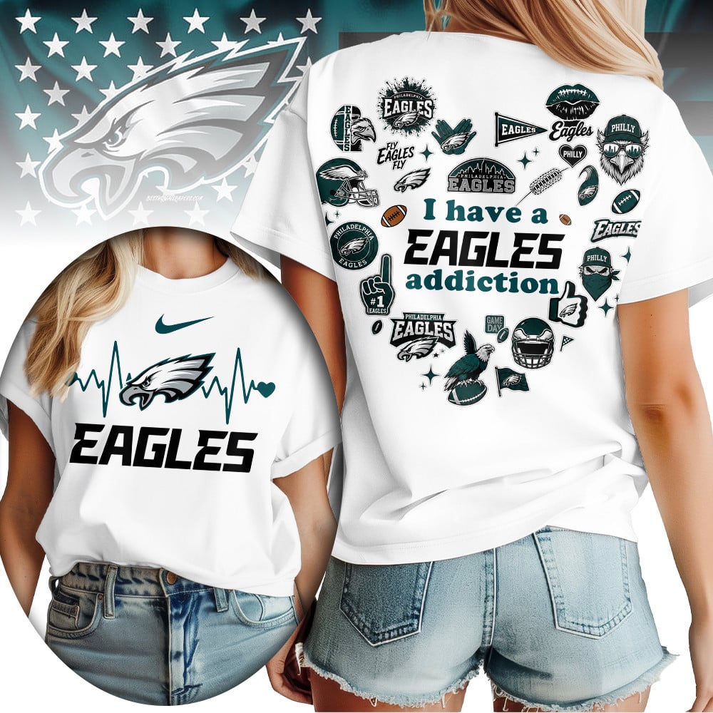 P.eagles | Premium .n.f.l. Heartbeat Fan Spirit 3d Shirt