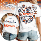 D.broncos | Premium .n.f.l. Heartbeat Fan Spirit 3d Shirt