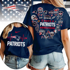Ne.patriots | Premium .n.f.l. Heartbeat Fan Spirit 3d Shirt