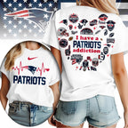 Ne.patriots | Premium .n.f.l. Heartbeat Fan Spirit 3d Shirt