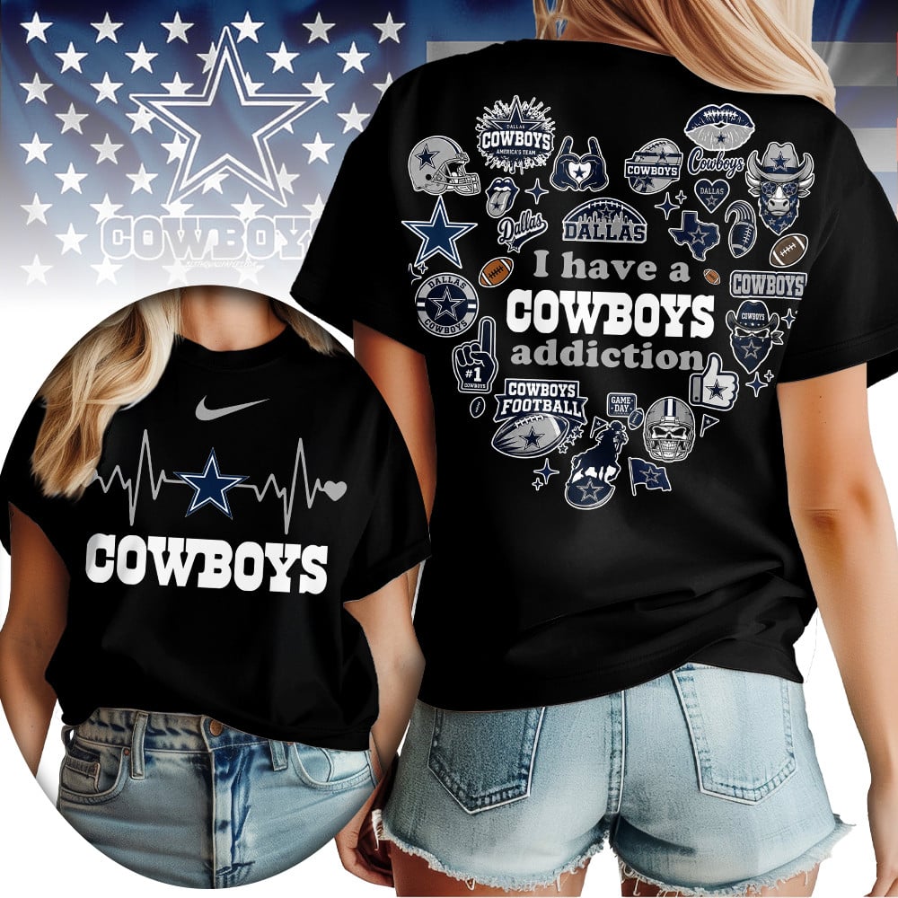 D.cowboys | Premium .n.f.l. Heartbeat Fan Spirit 3d Shirt