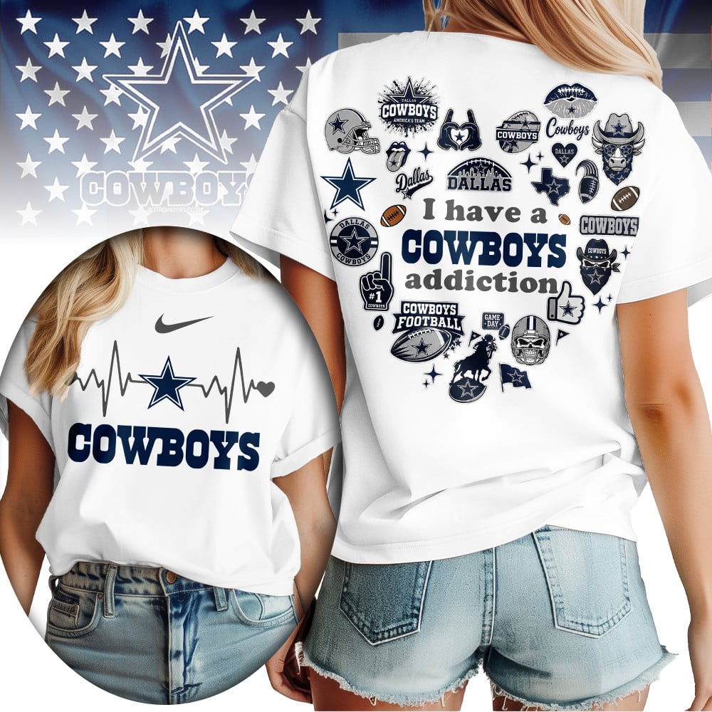 D.cowboys | Premium .n.f.l. Heartbeat Fan Spirit 3d Shirt