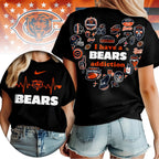C.bears | Premium .n.f.l. Heartbeat Fan Spirit 3d Shirt