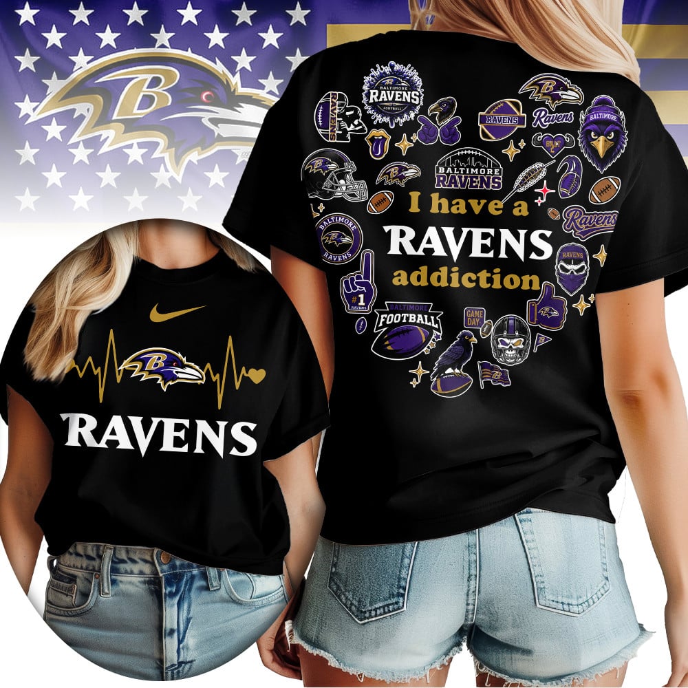 B.ravens | Premium .n.f.l. Heartbeat Fan Spirit 3d Shirt