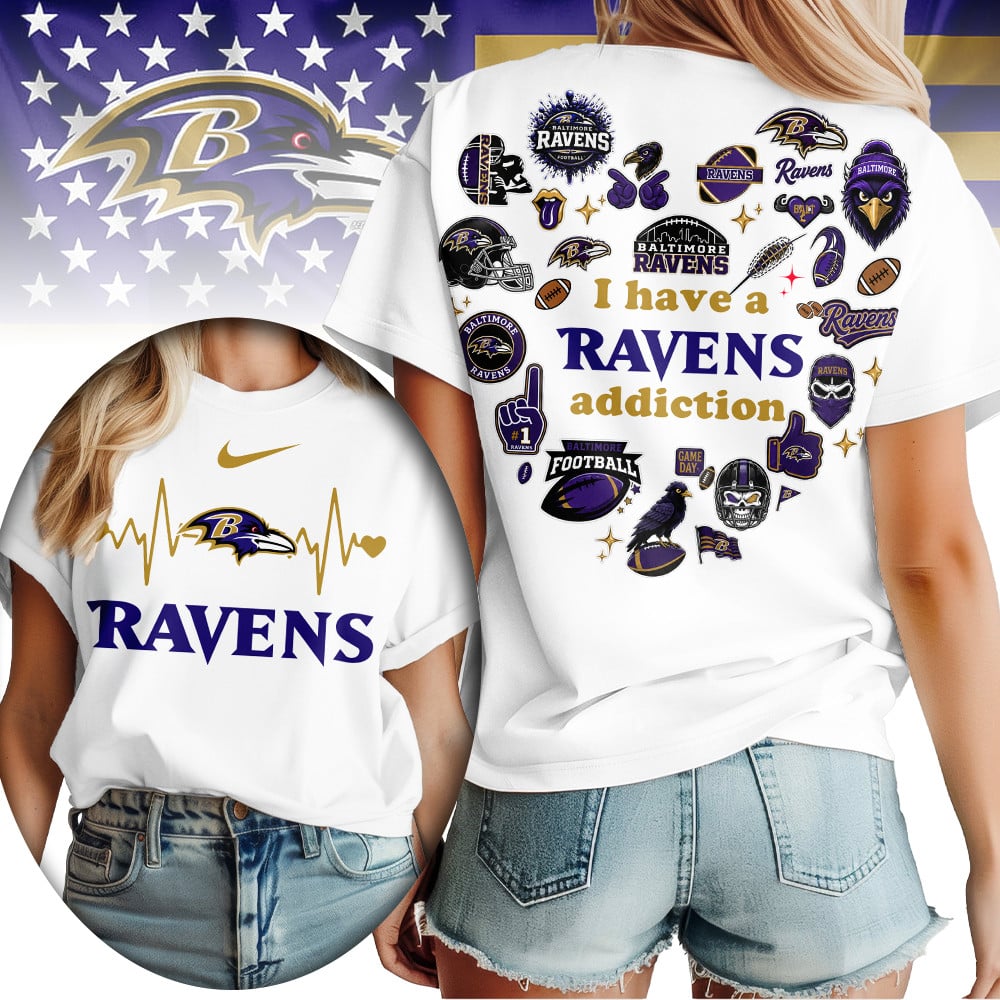 B.ravens | Premium .n.f.l. Heartbeat Fan Spirit 3d Shirt