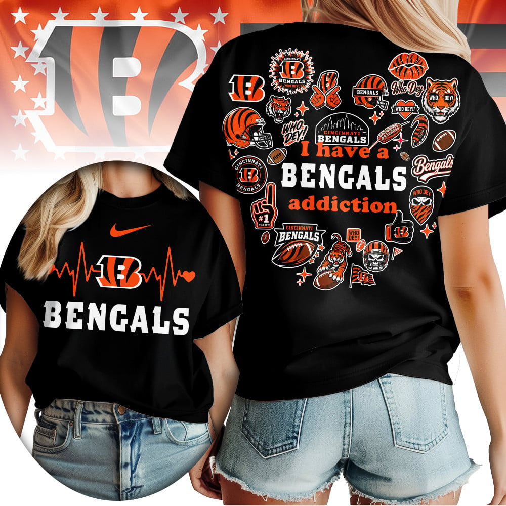 C.bengals | Premium .n.f.l. Heartbeat Fan Spirit 3d Shirt