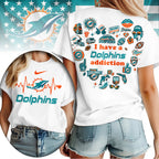 M.dolphins | Premium .n.f.l. Heartbeat Fan Spirit 3d Shirt
