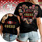 Sf.49ers | Premium .n.f.l. Heartbeat Fan Spirit 3d Shirt