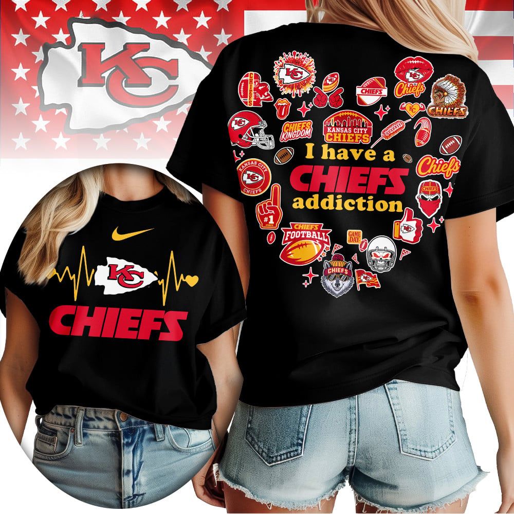 Kc.chiefs | Premium .n.f.l. Heartbeat Fan Spirit 3d Shirt