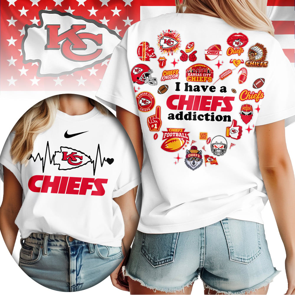 Kc.chiefs | Premium .n.f.l. Heartbeat Fan Spirit 3d Shirt