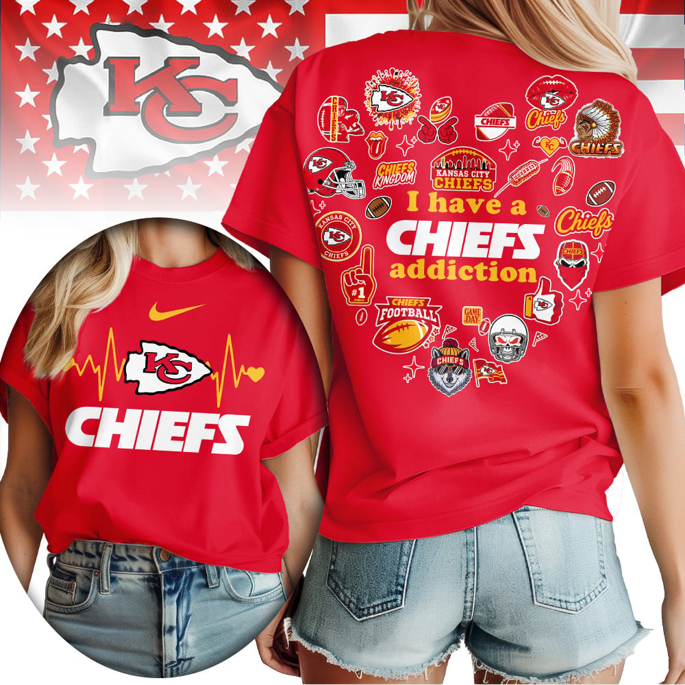 Kc.chiefs | Premium .n.f.l. Heartbeat Fan Spirit 3d Shirt