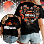 C.browns | Premium .n.f.l. Heartbeat Fan Spirit 3d Shirt